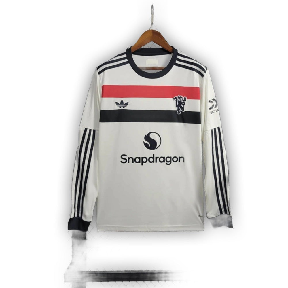 Camiseta de manga larga local del Manchester United 2007/08