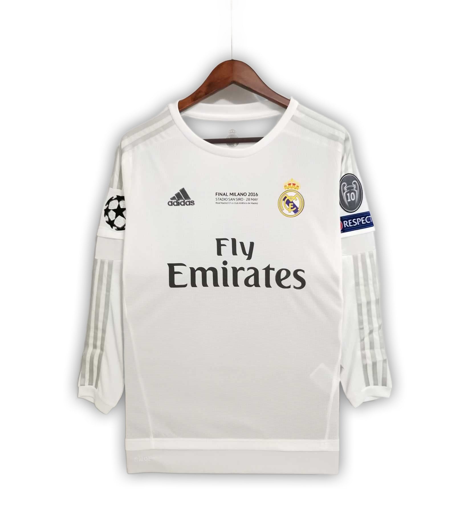 Camiseta de manga larga local del Real Madrid 2015/16
