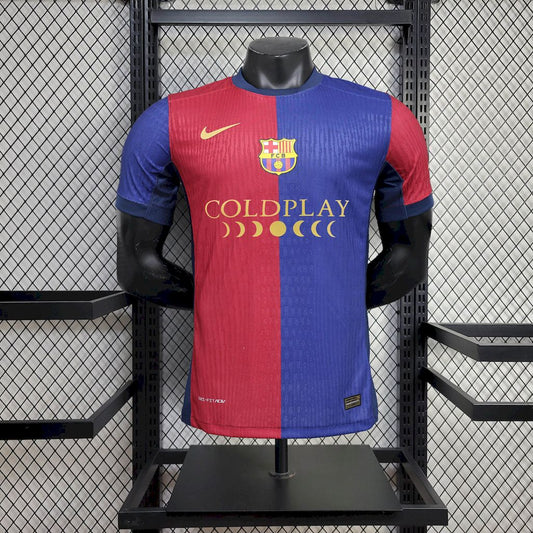 Barcelona 2024/25 Home Player Version Coldplay