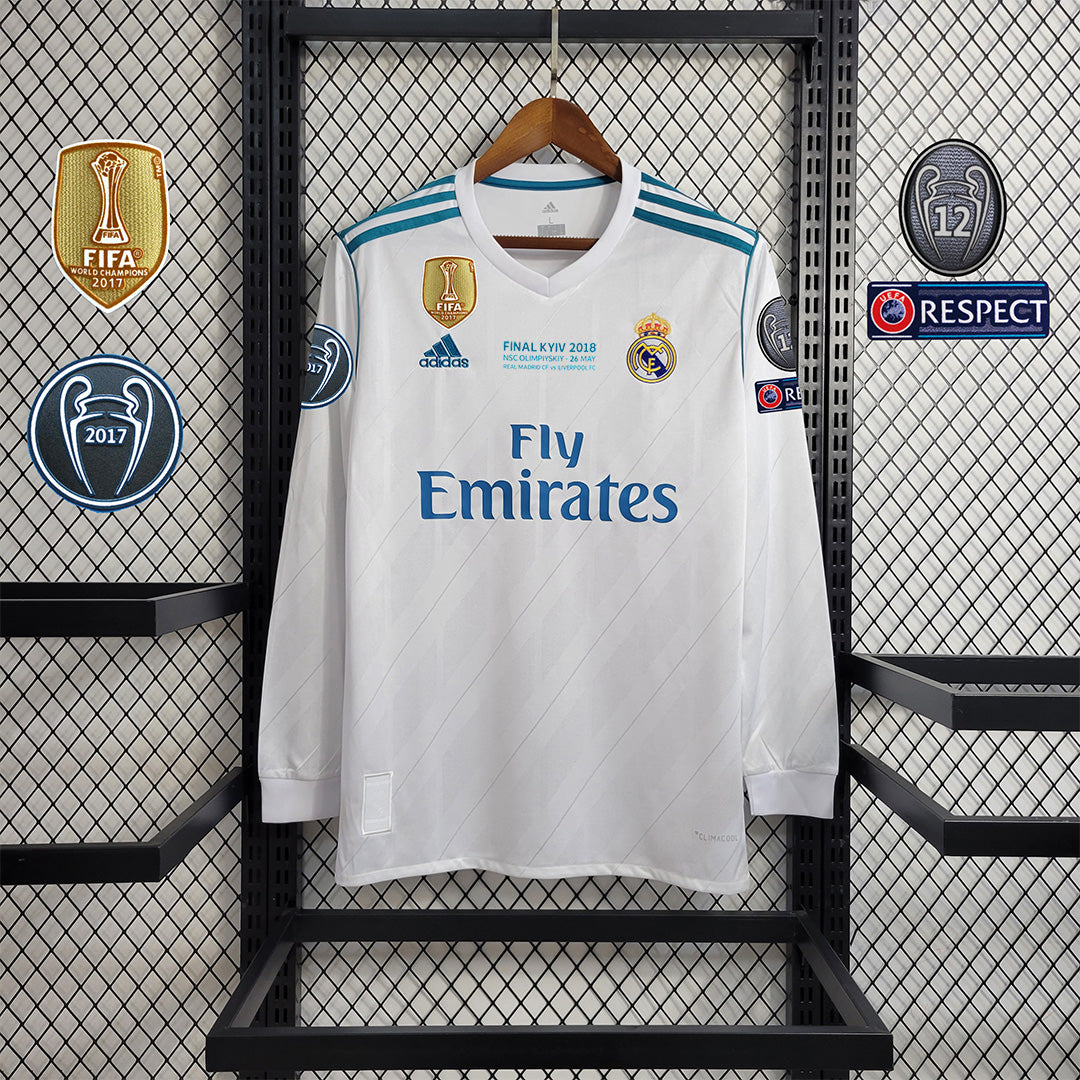 Real Madrid 2017/18 Home Long Sleeve