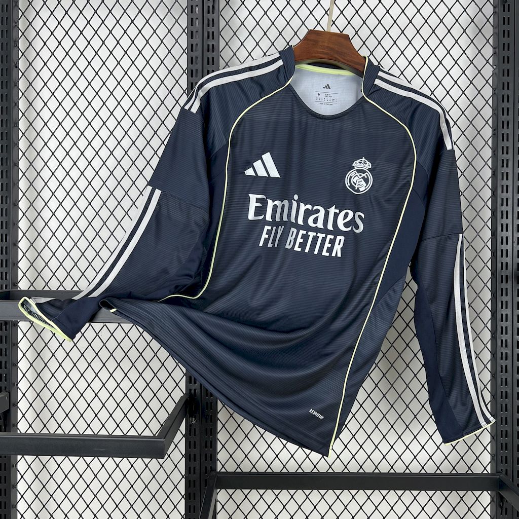 Real Madrid 2025/26 Away Long Sleeve