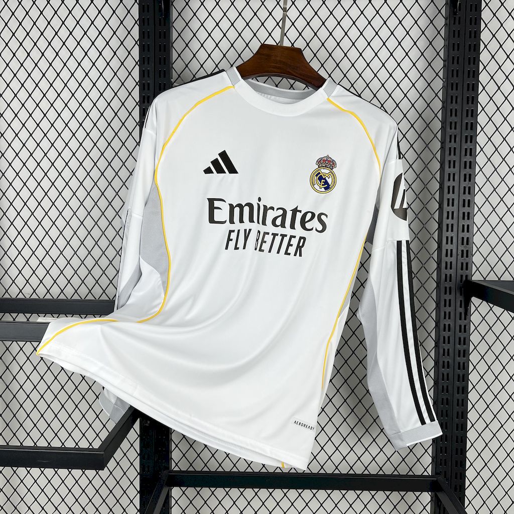 Real Madrid 2025/26 Home Long Sleeve