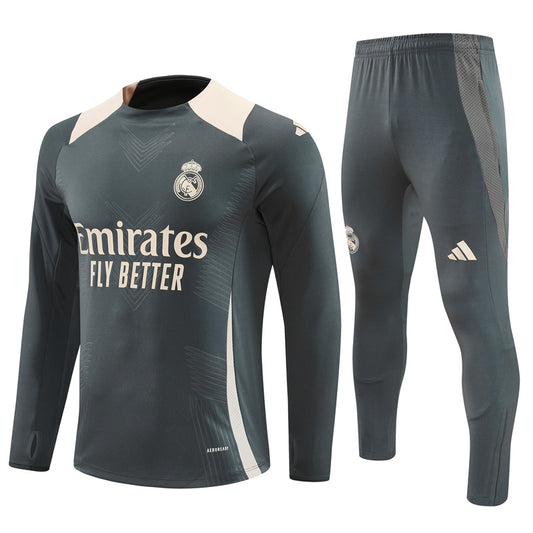 Real Madrid 2024/25 Grey Tracksuit