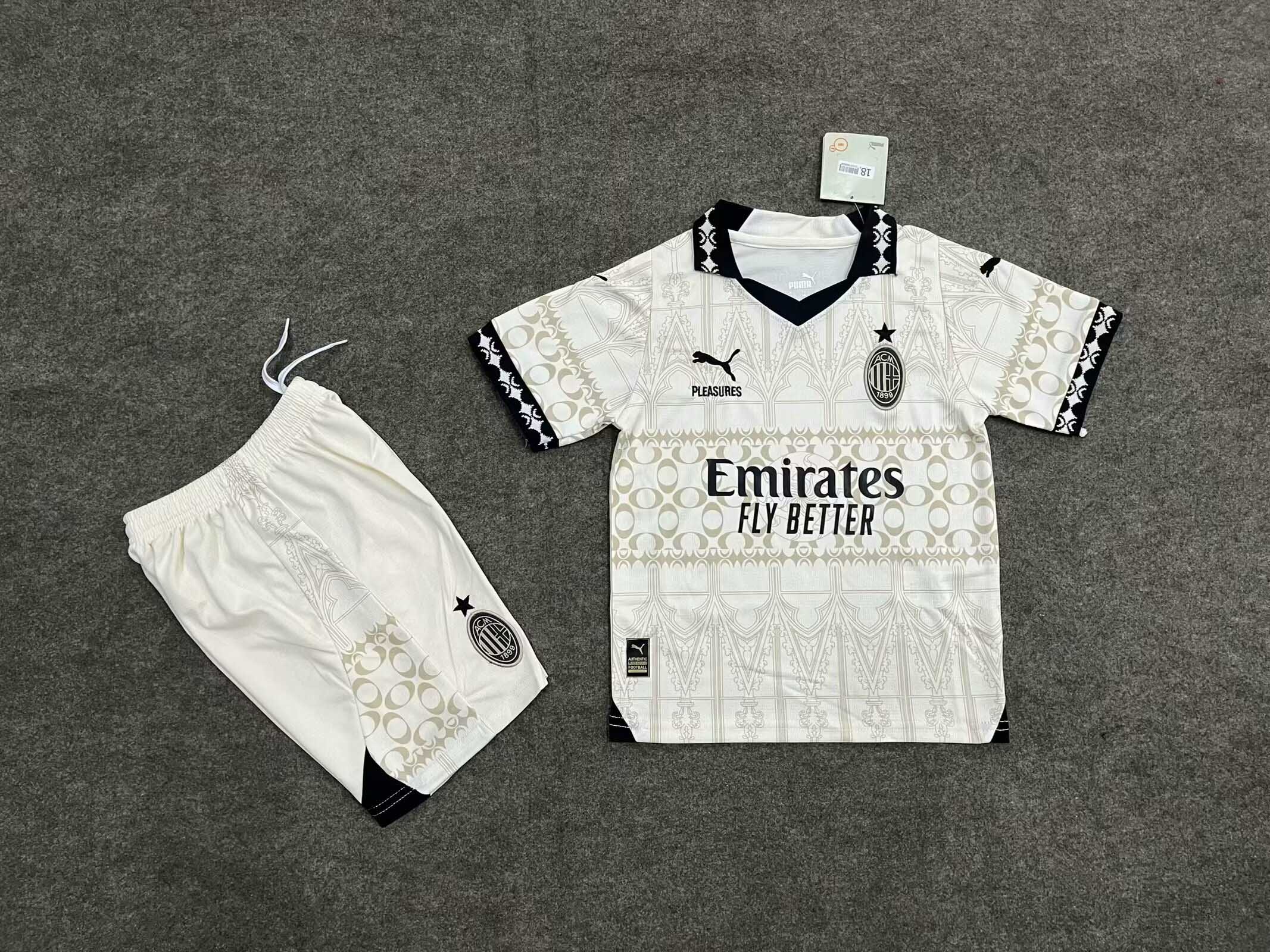 AC Milan Puma x Pleasures 2024/25 Home Kids